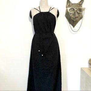 Madewell Black cotton maxi dress size XXS.